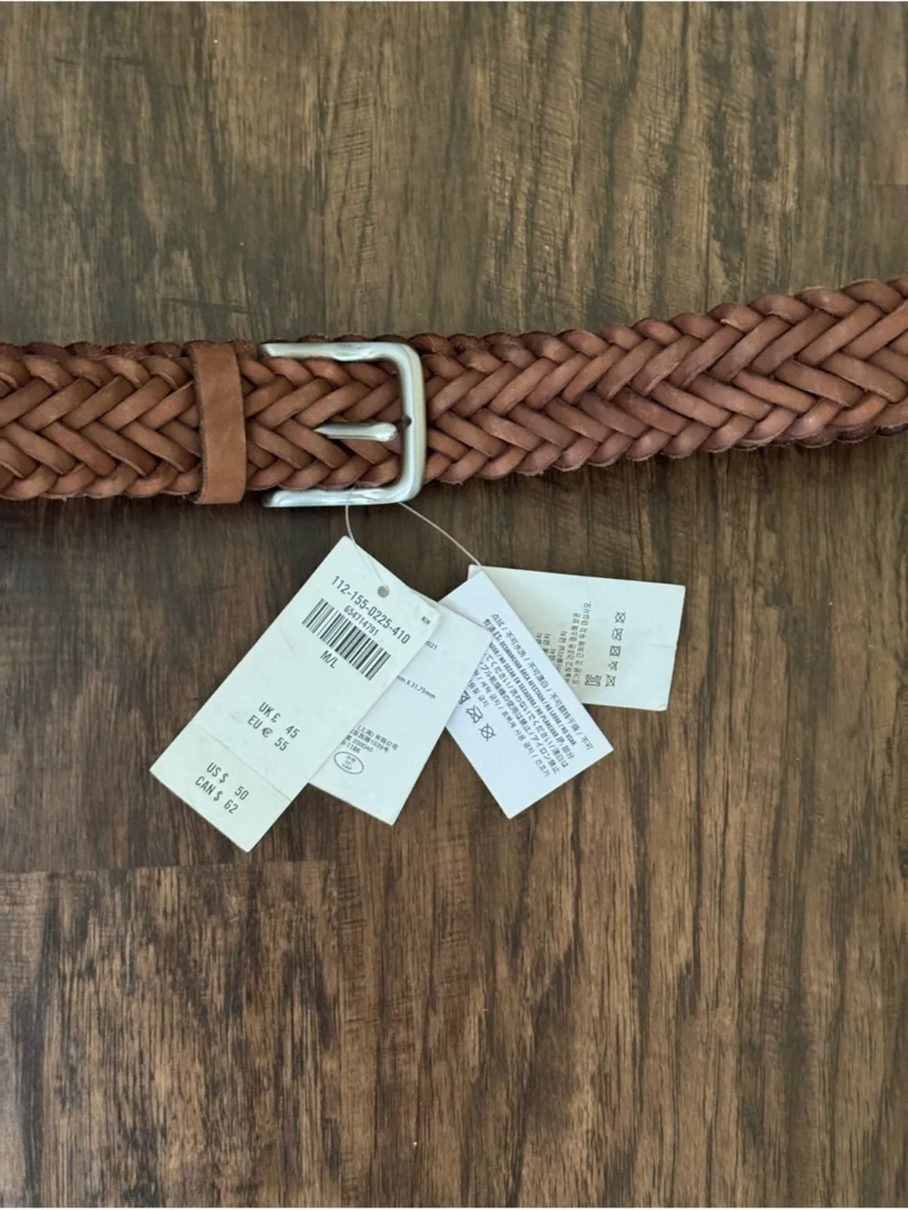 Abercrombie and Fitch Woven Braided Belt